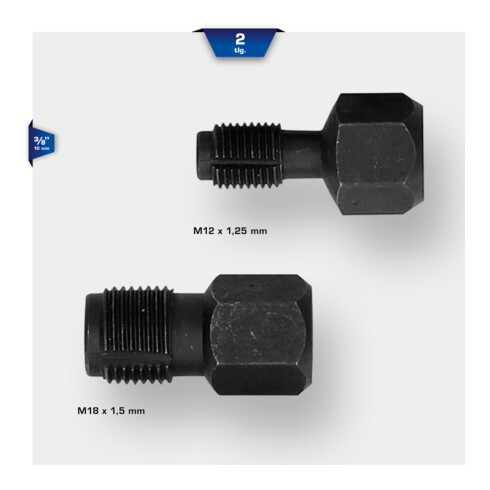 Brilliant Tools Reparaturwerkzeug für Lambdasonden-Gewinde, M18 x 1,5 mm, M12 x 1,25 mm, 2-tlg