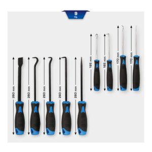 Brilliant Tools Schaber-Haken-Werkzeug-Satz, 9-tlg