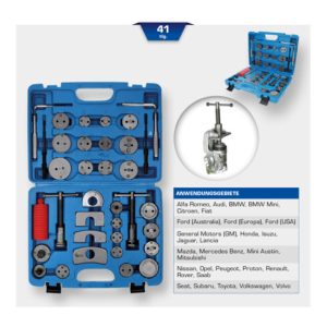 Brilliant Tools Universal-Bremskolben-Rückstellwerkzeug-Satz, 41-tlg Brilliant Tools Universal-Bremskolben-Rückstellwerkzeug-Satz, 41-tlg