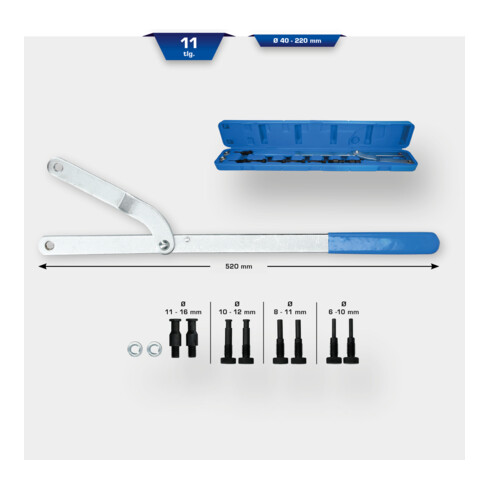 Brilliant Tools Universal-Gegenhalter-Satz, 11-tlg