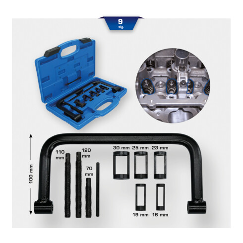 Brilliant Tools Ventilfeder-Montagewerkzeug-Satz, 9-tlg