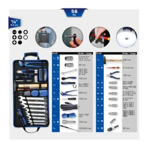 Brilliant Tools Werkzeug-Nylontasche, 58-tlg Brilliant Tools Werkzeug-Nylontasche, 58-tlg