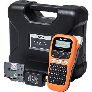 Brother Beschriftungsgerät P-touch E110 VP, QWERTZ-Tastatur, mit 9 mm Flexi-Tape Brother Beschriftungsgerät P-touch E110 VP, QWERTZ-Tastatur, mit 9 mm Flexi-Tape