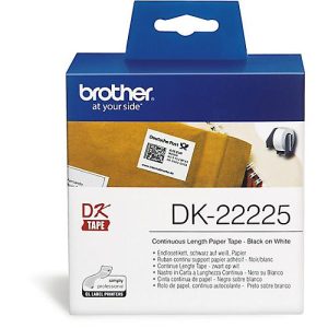 Brother Endlos-Etikett, DK-22225, 38mm x 30,48m, Papier weiß Brother Endlos-Etikett, DK-22225, 38mm x 30,48m, Papier weiß