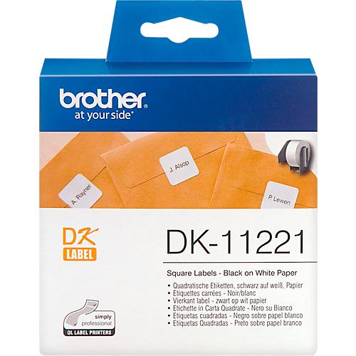 Brother Quadratische Etiketten DK-11221, 23x23 mm, 1000 Stück