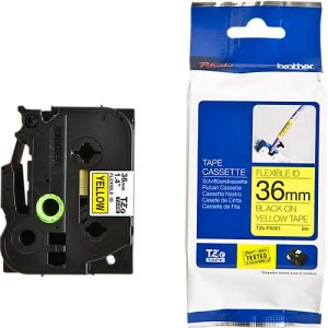 Brother Schriftbandkassette TZe-FX661, 36 mm, gelb/schwarz