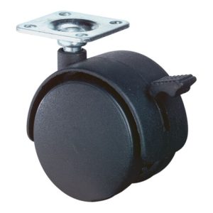 BS Kunststoff-Doppelrolle F85 40 Feststel. + Platte BS Kunststoff-Doppelrolle F85 40 Feststel. + Platte
