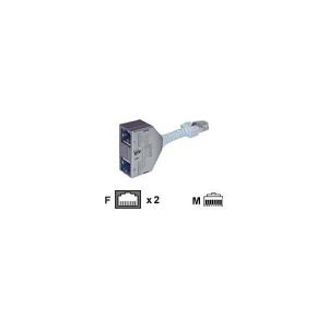 BTR Cable Sharing Adapter pnp 1 – Telefon-Splitter – RJ-45 (W) zu RJ-45 (M) – 8.9 cm – Grau (Packung mit 2) BTR Cable Sharing Adapter pnp 1 – Telefon-Splitter – RJ-45 (W) zu RJ-45 (M) – 8.9 cm – Grau (Packung mit 2)