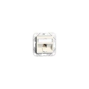BTR E-DAT modul 8(8) UPk – Anschlussdose, Unterputz – RJ-45 – Pure White, RAL 9010