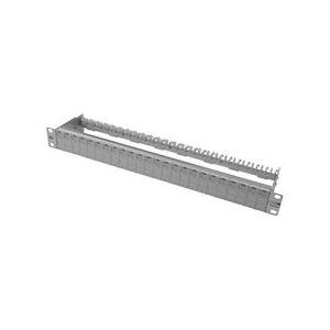 BTR E-DAT modul – Patch Panel – CAT 6 – Hellgrau – 1U – 48.3 cm (19′)