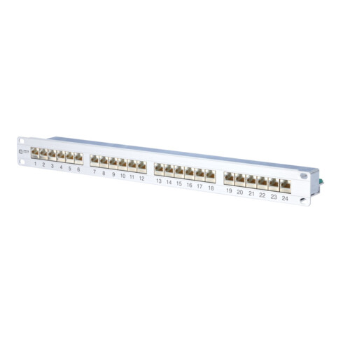 BTR NETCOM 24-Port Panel E-DAT C6 1HE Alu TN MP24