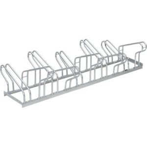 Bügelparker, 2-seitig, für Reifen bis B 55 mm, B 1750 x T 3200 x H 500 mm, Stahl feuerverzinkt, 10 Einstellplätze, montiert Bügelparker, 2-seitig, für Reifen bis B 55 mm, B 1750 x T 3200 x H 500 mm, Stahl feuerverzinkt, 10 Einstellplätze, montiert