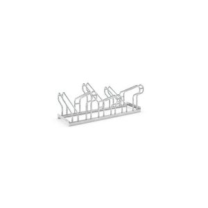 Bügelparker WSM, 2-seitig, für Reifen bis B 55 mm, B 1050 x T 3200 x H 415 mm, Stahl feuerverzinkt, 6 Einstellplätze, montiert Bügelparker WSM, 2-seitig, für Reifen bis B 55 mm, B 1050 x T 3200 x H 415 mm, Stahl feuerverzinkt, 6 Einstellplätze, montiert