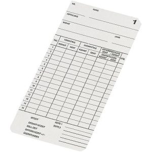 BÜRK Stempelkarte, doppelseitig, für Zeiterfassungsgerät K800/K895/K1300, 500 Stück BÜRK Stempelkarte, doppelseitig, für Zeiterfassungsgerät K800/K895/K1300, 500 Stück