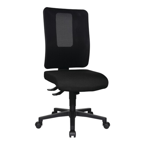 Bürodrehstuhl m.Synchrontechnik schwarz/schwarz 460-560mm Trgf.110kg TOPSTAR