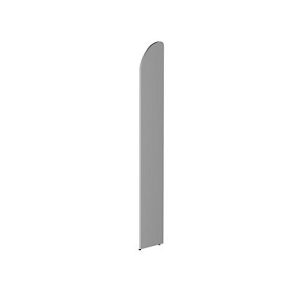 Büroregal Dante®, Abschlusswange, für Regale ohne Rückwand, H 1900 mm, lichtgrau Büroregal Dante®, Abschlusswange, für Regale ohne Rückwand, H 1900 mm, lichtgrau
