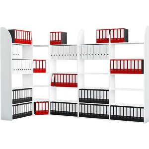 Büroregal Dante®, Regalfeld, H 2250 x B 1000 mm, ohne Rückwand, weiß Büroregal Dante®, Regalfeld, H 2250 x B 1000 mm, ohne Rückwand, weiß