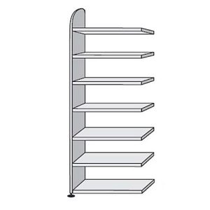 Büroregal Dante®, Regalfeld, H 2600 x B 800 mm, ohne Rückwand, weiß Büroregal Dante®, Regalfeld, H 2600 x B 800 mm, ohne Rückwand, weiß