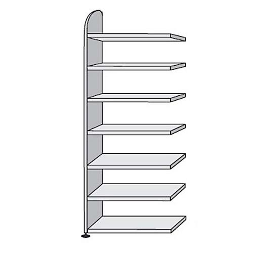 Büroregal Dante®, Regalfeld, H 2600 x B 800 mm, ohne Rückwand, weiß