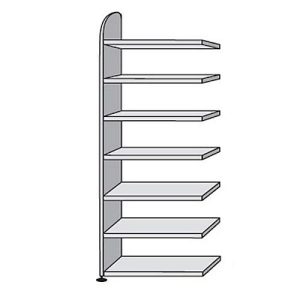 Büroregal Dante®, Regalfeld, H 2600 x B 800 mm, Rückwand, weiß Büroregal Dante®, Regalfeld, H 2600 x B 800 mm, Rückwand, weiß