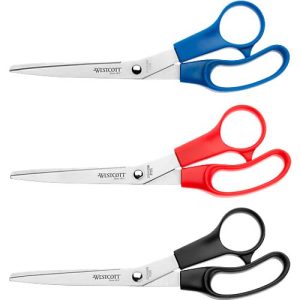 Büroschere WESTCOTT® 200 mm, schwarz/blau/rot Büroschere WESTCOTT® 200 mm, schwarz/blau/rot