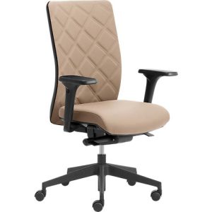 Bürostuhl WIKI, mit Armlehnen, Stoff-Rücken, Gestell Kunststoff, beige Bürostuhl WIKI, mit Armlehnen, Stoff-Rücken, Gestell Kunststoff, beige