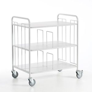 Bürowagen doppelseitig mit Trenngitter, 940 x 650 mm Bürowagen doppelseitig mit Trenngitter, 940 x 650 mm