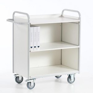 Bürowagen mit Seitenwänden und Rückwand, 800 x 490 mm, Tragkraft 150 kg Bürowagen mit Seitenwänden und Rückwand, 800 x 490 mm, Tragkraft 150 kg