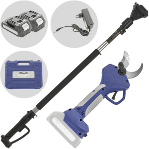 BullMach DIVIANE 40 – Akku-Baumschere + Teleskopschaft 130-200 cm – 2x21V 2Ah BullMach DIVIANE 40 – Akku-Baumschere + Teleskopschaft 130-200 cm – 2x21V 2Ah