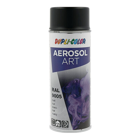 Buntlackspray AEROSOL Art tiefschwarz matt RAL 9005 400 ml Spraydose