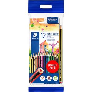 Buntstifte Staedtler Noris® colour 185, HB, 6-Kant, rutschfest & bruchfest, nachhaltiges & PEFC®-zertifiziertes WOPEX-Material, farbsortiert, 12 Stück Buntstifte Staedtler Noris® colour 185, HB, 6-Kant, rutschfest & bruchfest, nachhaltiges & PEFC®-zertifiziertes WOPEX-Material, farbsortiert, 12 Stück