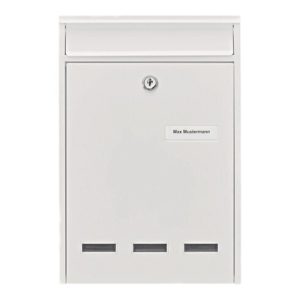 Burg-Wächter Briefkasten Köln H.340mm B.255mm T.85mm weiß STA DIN C4 Burg-Wächter Briefkasten Köln H.340mm B.255mm T.85mm weiß STA DIN C4