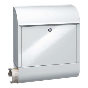 Burg-Wächter Briefkasten Scandic H.460mm B.380mm T.125mm weiß STA DIN C4 Burg-Wächter Briefkasten Scandic H.460mm B.380mm T.125mm weiß STA DIN C4