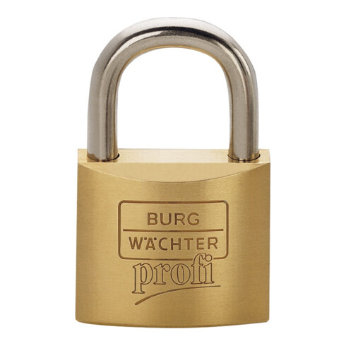 Burg-Wächter Zylinder-Vorhangschloss NI116HB 40 45 Schlosskörper-B.40mm MS versch.-schl.