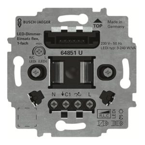 Busch-Jaeger LED-Tastdimmer-Einsatz flex 64851 U Busch-Jaeger LED-Tastdimmer-Einsatz flex 64851 U