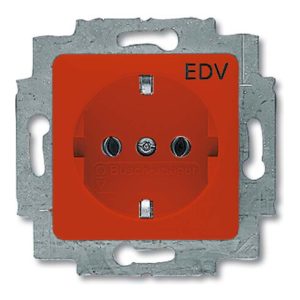 Busch-Jaeger SCHUKO Steckdosen-Einsatz rot RAL3020 20 EUC/DV-217-101 Busch-Jaeger SCHUKO Steckdosen-Einsatz rot RAL3020 20 EUC/DV-217-101
