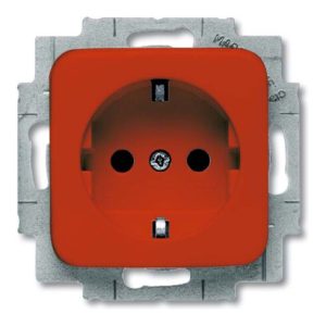 Busch-Jaeger SCHUKO Steckdosen-Einsatz rot RAL3020 20 EUCKS-217-101 Busch-Jaeger SCHUKO Steckdosen-Einsatz rot RAL3020 20 EUCKS-217-101