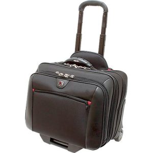 Business-Trolley Potomac, mit Tragegriff und Rollen, 3 Fächer, Polyester, schwarz Business-Trolley Potomac, mit Tragegriff und Rollen, 3 Fächer, Polyester, schwarz