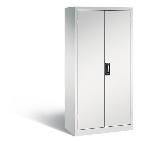 C+P Akkuladeschrank Basic mit Vollblechtüren, H 1950 x B 930 x T 500 mm, Lichtgrau