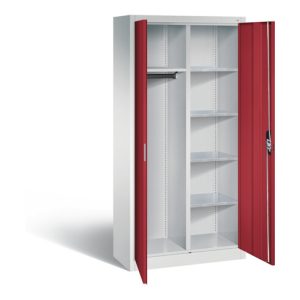 C+P Akten-/Garderobenschrank Acurado, H1950xB930xT400mm, Front Rubinrot, Korpus Lichtgrau (8920-312) C+P Akten-/Garderobenschrank Acurado, H1950xB930xT400mm, Front Rubinrot, Korpus Lichtgrau (8920-312)