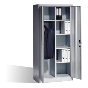 C+P Akten-Garderobenschrank Acurado mit Drehtüren, H1950xB930xT500mm Front Lichtgrau Korpus Lichtgrau C+P Akten-Garderobenschrank Acurado mit Drehtüren, H1950xB930xT500mm Front Lichtgrau Korpus Lichtgrau
