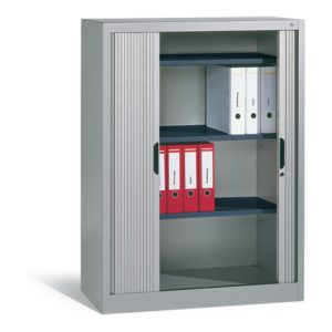 C+P Akten-Sideboard Omnispace mit Rollladen, 3 Ordnerhöhen, H1345xB1000xT420mm Front Lichtgrau Korpus Lichtgrau C+P Akten-Sideboard Omnispace mit Rollladen, 3 Ordnerhöhen, H1345xB1000xT420mm Front Lichtgrau Korpus Lichtgrau
