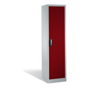 C+P Aktenschrank Acurado mit Drehtür, 5 Ordnerhöhen, H1950xB500xT500mm Front Rubinrot Korpus Lichtgrau C+P Aktenschrank Acurado mit Drehtür, 5 Ordnerhöhen, H1950xB500xT500mm Front Rubinrot Korpus Lichtgrau