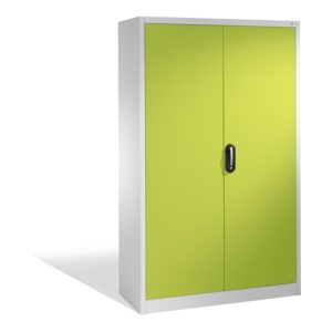 C+P Aktenschrank Acurado mit Drehtüren, 5 Ordnerhöhen, H1950xB1200xT400mm Front Viridingrün Korpus Lichtgrau C+P Aktenschrank Acurado mit Drehtüren, 5 Ordnerhöhen, H1950xB1200xT400mm Front Viridingrün Korpus Lichtgrau