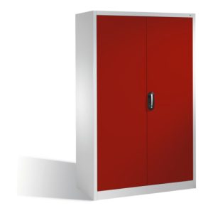 C+P Aktenschrank Acurado mit Drehtüren, 5 Ordnerhöhen, H1950xB1200xT600mm Front Rubinrot Korpus Lichtgrau C+P Aktenschrank Acurado mit Drehtüren, 5 Ordnerhöhen, H1950xB1200xT600mm Front Rubinrot Korpus Lichtgrau