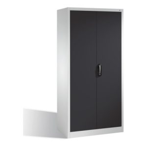 C+P Aktenschrank Acurado mit Drehtüren, 5 Ordnerhöhen, H1950xB930xT500mm Front Schwarzgrau Korpus Lichtgrau C+P Aktenschrank Acurado mit Drehtüren, 5 Ordnerhöhen, H1950xB930xT500mm Front Schwarzgrau Korpus Lichtgrau