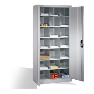 C+P Aktenschrank Acurado mit Drehtüren, innen 21 Gefache, H1950xB930xT400mm Weißaluminium C+P Aktenschrank Acurado mit Drehtüren, innen 21 Gefache, H1950xB930xT400mm Weißaluminium