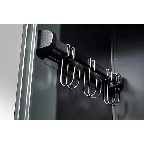 C+P Feuerwehrspind Evolo, Modell EXPERT, 3 Abteile, B 1200 x T 500 x H 1850 mm, Bodengleiter, lichtgrau RAL 7035