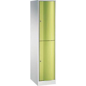 C+P Garderobenspind Resisto, 1 Abteil, 2 Fächer, B 396 x T 540 x H 1950 mm, Lichtgrau/Lichtblau C+P Garderobenspind Resisto, 1 Abteil, 2 Fächer, B 396 x T 540 x H 1950 mm, Lichtgrau/Lichtblau