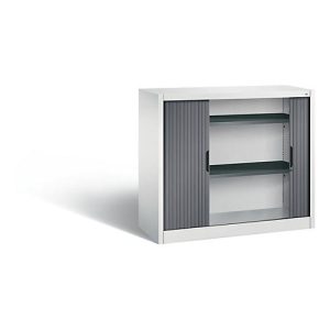 C+P Rollladenschrank Omnispace, H1030B1200T420 mm, Lichtgrau/Schwarzgrau C+P Rollladenschrank Omnispace, H1030B1200T420 mm, Lichtgrau/Schwarzgrau